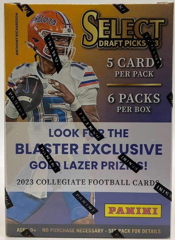 2023 Panini Select Draft Picks Football Blaster Box