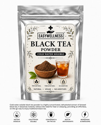 Black Tea Powder Pure Herbal Natural Energy Antioxidant Drink Fine Grind