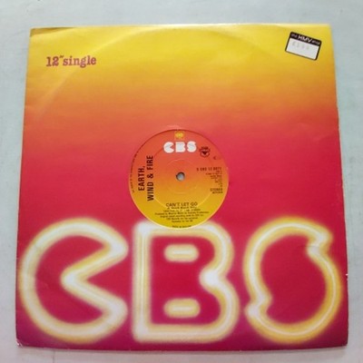 Earth Wind & Fire Cant Let Go 12 Inch Single Vinyl CBS Funk Disco
