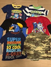 Baby Boys Sz 24 Month Lot Of 6 Graphic Shirts Mix N Match- L