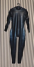 Latex Rubber Gummi Anzug XL Black Catsuit men gay Kostüm Schulter ZIP 