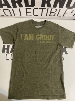 Marvel S T-Shirt Green ''I Am Groot'' Short Sleeve Crew Neck