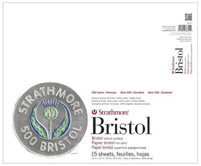 Strathmore (580-82 500 Series Bristol, 2-Ply Vellum Surface, 14 Kitchen