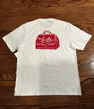 Aime Leon Dore Finest Garments NYC Luggage T-Shirt Mens Large White Red FW23 NWT