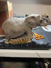 one sandicast african elephant figure