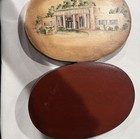 Antique Shaker Type Oval Pantry Box with Original Surface Sturdy hand painted — photo 6