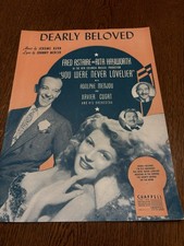 Dearly Beloved   1942 Vintage Sheet Music  Jerome Kern  Johnny Mercer  B1
