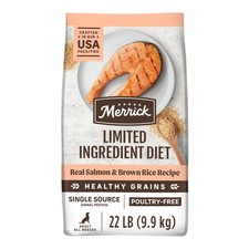 Limited Ingredient Real Salmon  Sweet Potato Dry Dog Food Grain Free 22 lb Bag