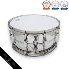 Ludwig Vintage Supraphonic 402 14x6.5" snare drum 1970s B/O badge used