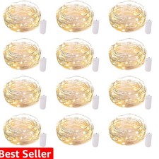 12 Pack LED Fairy Lights Battery Operated String Lights - 7ft 20LED Waterproo...