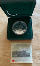 1998 Canada, Proof Silver  Dollar RCMP-GRC  Mounted Police with Holder and COA