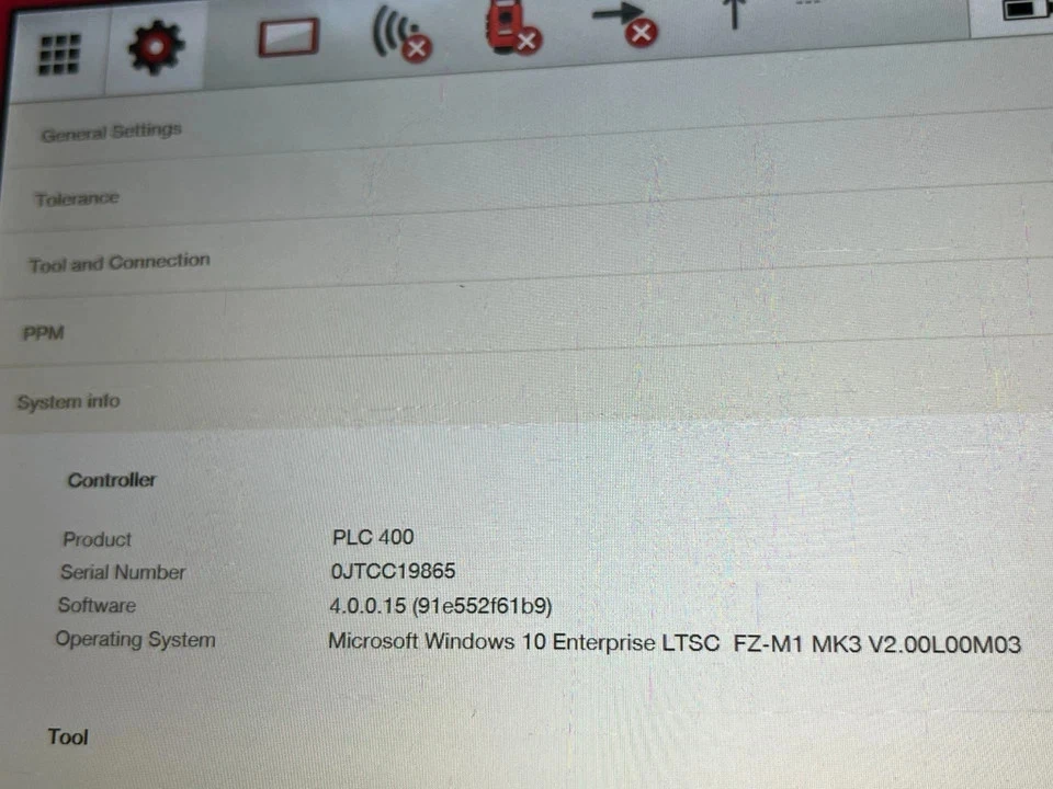 Tableta Hilti para sistema POS 180 y 150 - MODELO: PLC400 Foto 4 de 4