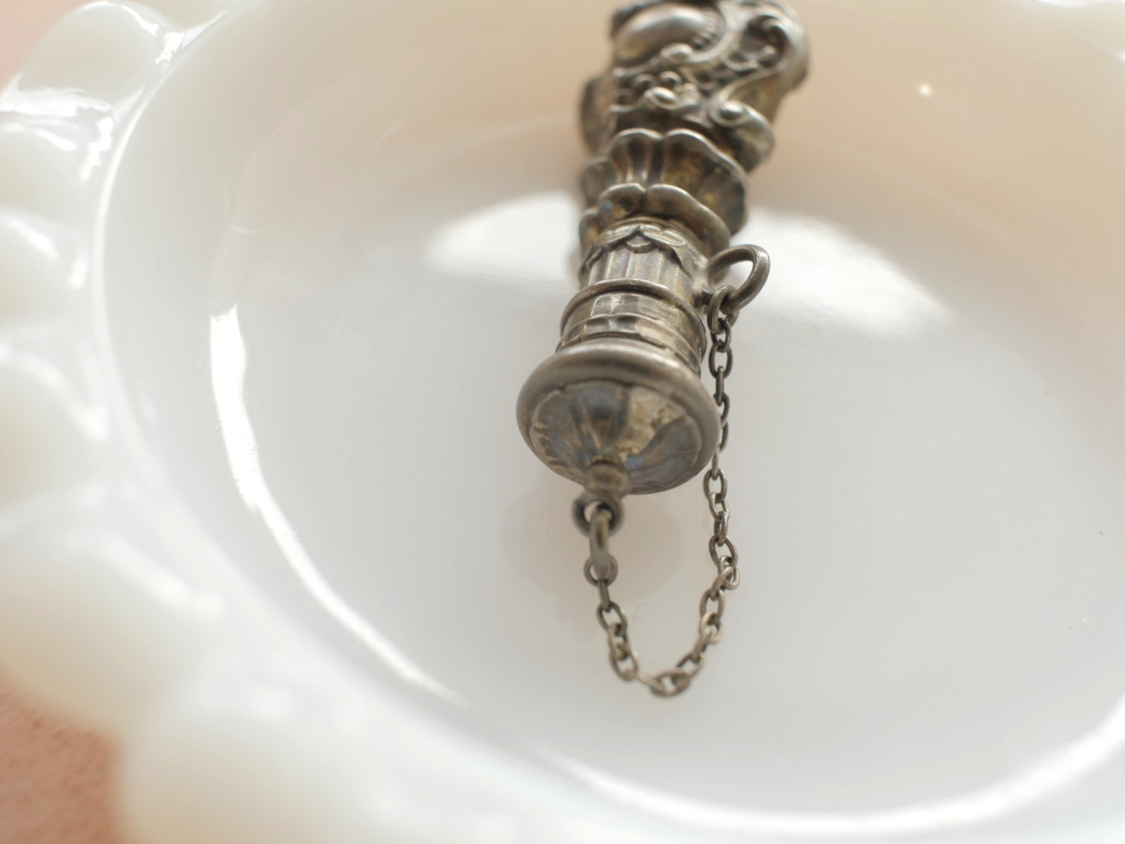 Victorian Sterling Vinaigrette Scent Bottle for a Chatelaine, Perfume bottle