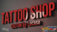 Custom Tattoo Shop LED Channel Letter Sign Outdoor Illuminated USA Made