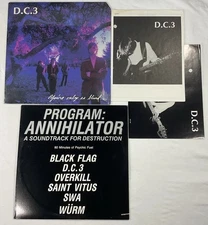 SST Record Lot Program Annihilator Black Flag D.C. 3 Punk Hardcore 80s Würm