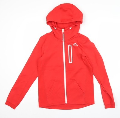 Kappa Herren Hoodie rot XS Full Zip Italia Logo Sportswear