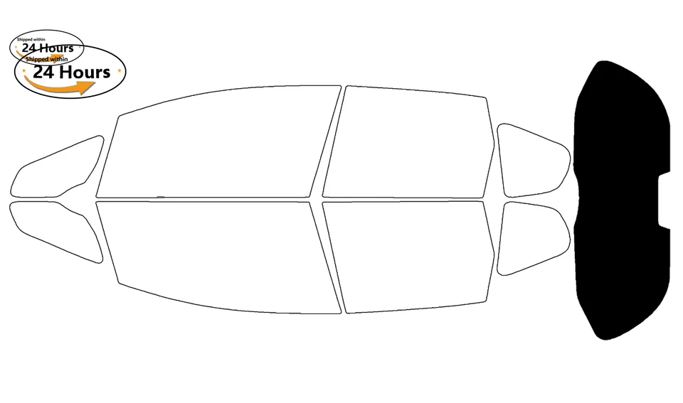 Kit de película de tinte de ventana de 2 capas precortada personalizada computarizada para Honda Fit 2009-2014 Foto 4 de 4