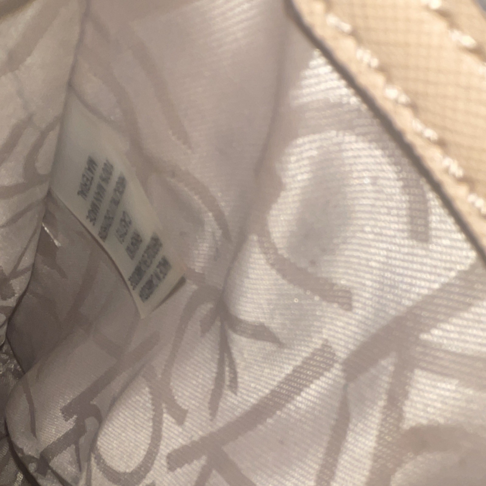 Calvin Klein White Beige Logo Backpack Zip Closure Inner Pockets Designer — image 6