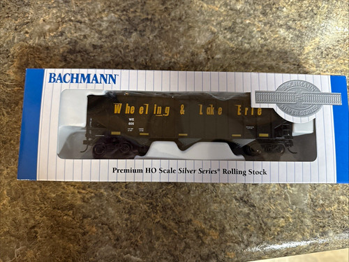 Bachmann escala HO serie plateada ruedas y tolva Lake Erie negra/amarilla 18731 | Condition: New