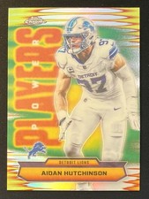 2025 Topps Chrome Aidan Hutchinson Power Players Holo Refractor #PP-38 Lions