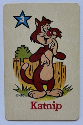 ED-U-CARDS Katnip #3 Cartoon Cat Educational Card 1950s