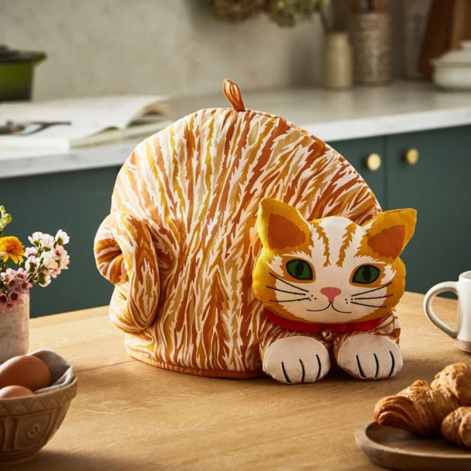 Ulster Tejedores Jengibre Gato Forma Té Acogedor Naranja - 27 x 35 x 3 cm Foto 2 de 2