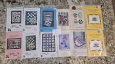 VTG NEW 12 PC Quilt Patterns Lot J Quilter's Haven A to Z Design Wearable Mini