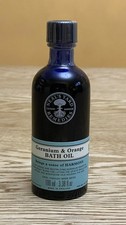 NEW Sealed Neal's Yard Remedies Geranium and Orange Bath Oil 100ml - BBE 11/2026