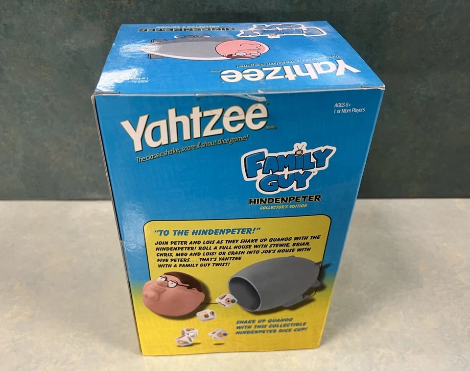 FAMILY GUY Yahtzee Game Hindenpeter Collectors Edition 2011 Hasbro Open Box - Image 3 of 4