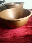 Huge  Copper Candy Making,Pot Set of Three with Handles Collectible Metalware — photo 3