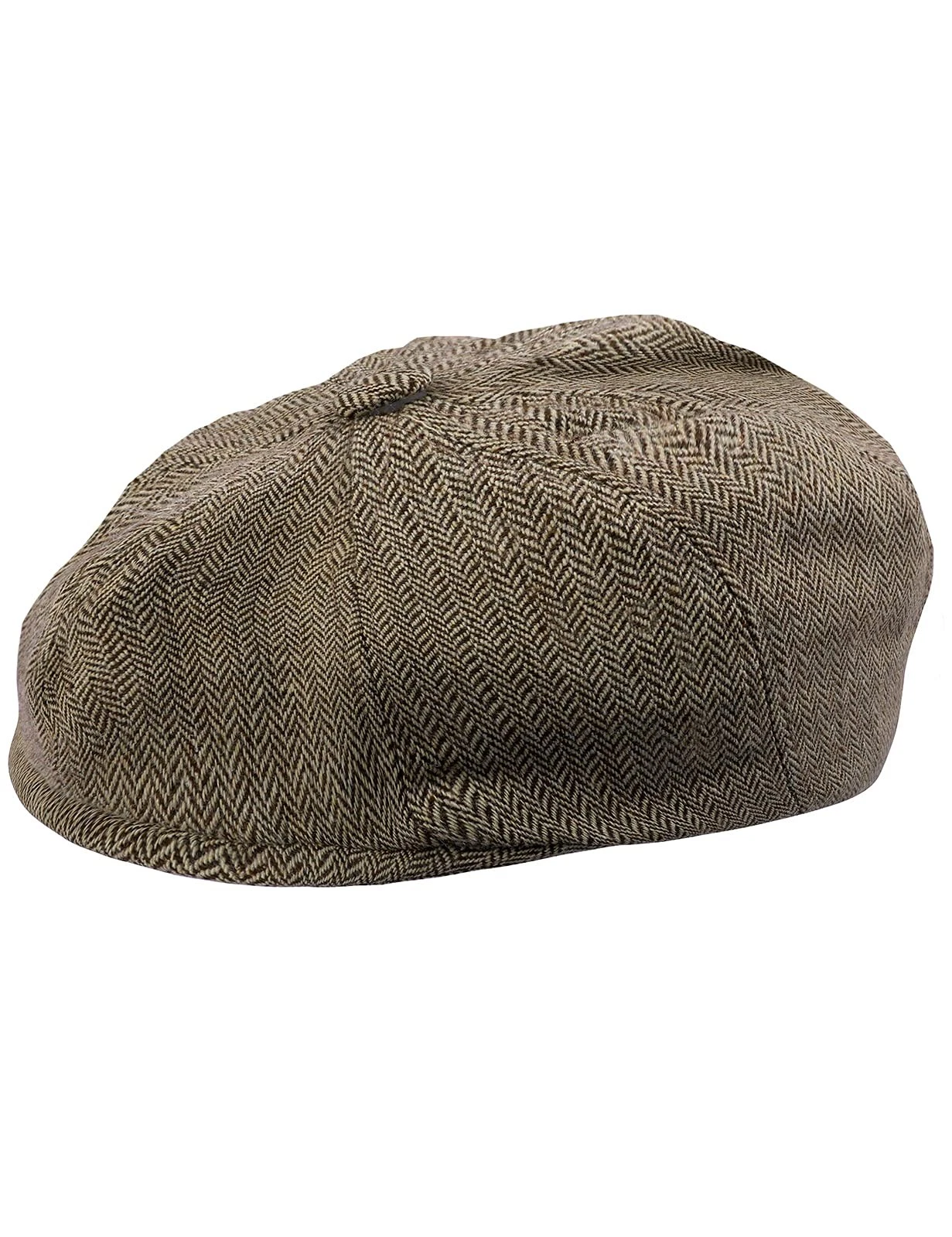 Slider Hat Kids Baby Boys Herringbone Tweed Peaked Cap Beret Newsboy C...