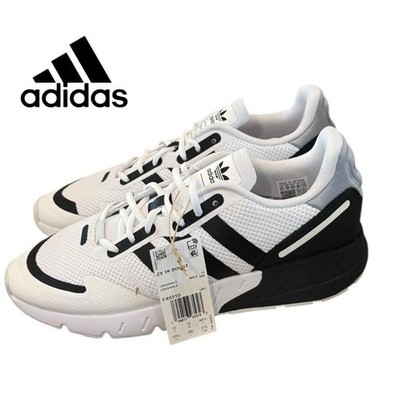 New Adidas ZX 1K Boost Men's Shoes White Black FX6510 Sneakers 10.5