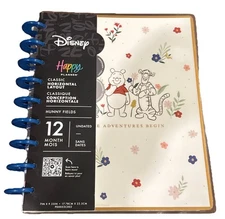 NEW Disney Happy Planner Winnie the Pooh Hunny Fields Undated Classic Horizontal