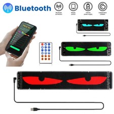 USB LED Car RGB Display Screen Flexible Sign Scrolling Message APP Programmable