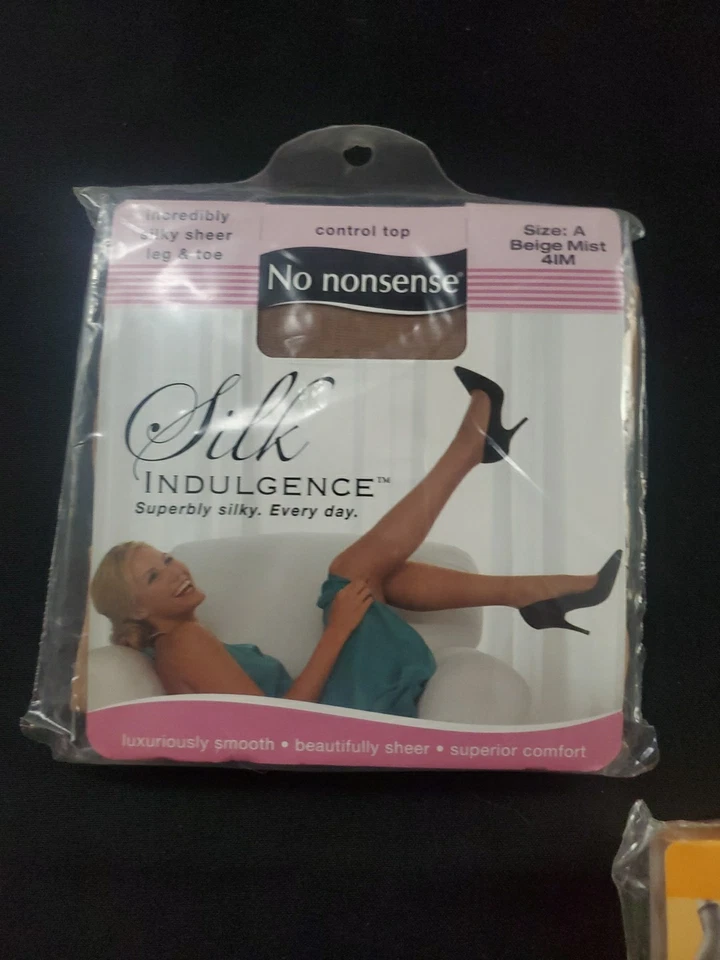 3 pares de pantimedias No Nonsense Premium Control tostadas negras beige talla A nuevas ** Foto 3 de 4