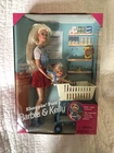 Vtg Shopping Fun Barbie & Kelly Dolls Playset 15756  1995 Cart & Groceries