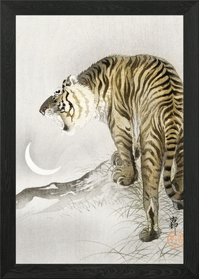 Roaring Tiger 1900 Gerahmtes Wandbild Poster Leinwanddruck Bild
