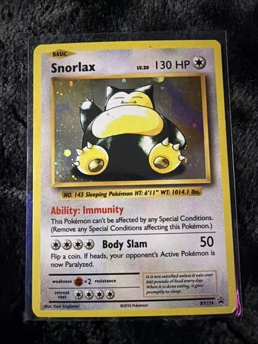 Pokémon TCG Snorlax XY179 Holo Promo