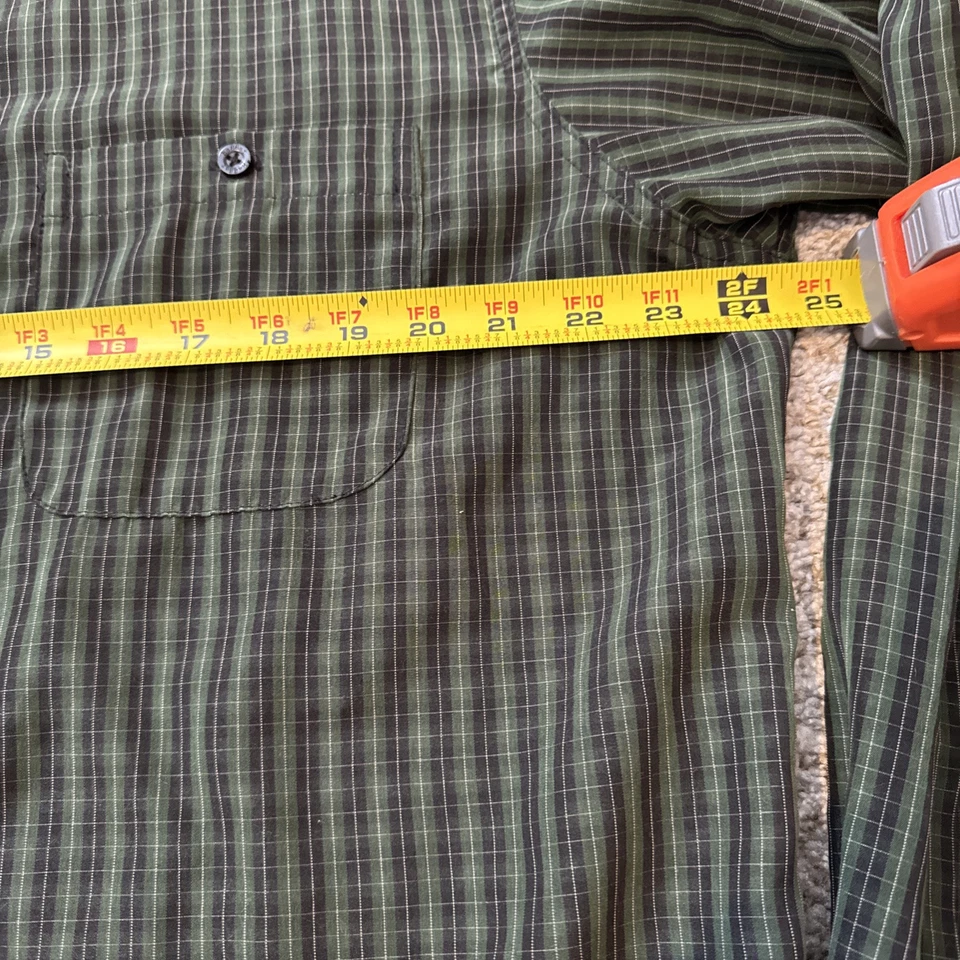 Haggar Shirt Mens XL Green Blue Long Sleeve Button up - Image 4 of 4