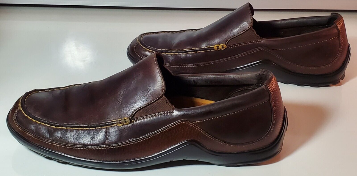 Cole Haan CO4059 Brown Leather Driving Loafers Men display picture 3
