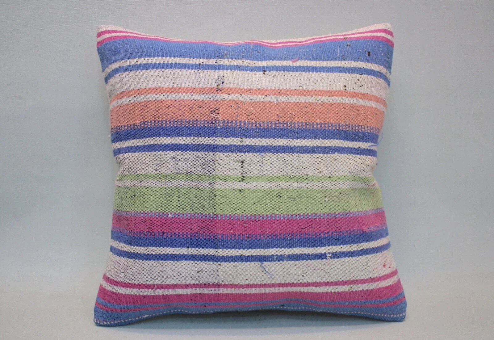 Kilim Pillow Cover, 16x16 in, Vintage Throw Pillow, Decorative Pillow Cushion