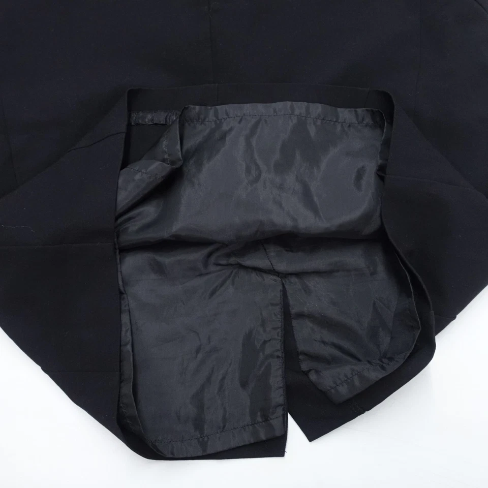 Falda lápiz Worthington para mujer 16 negra forrada abertura trasera clásica preppy Foto 3 de 4