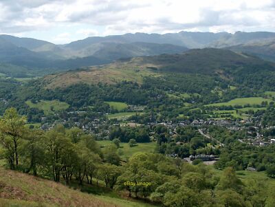 Photo 6x4 Hillside above Ambleside This is from the most common ascent of c2002