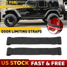 2x Heavy Door Strap Limiting Check Strap Replacement for Jeep Wrangler CJ TJ JK