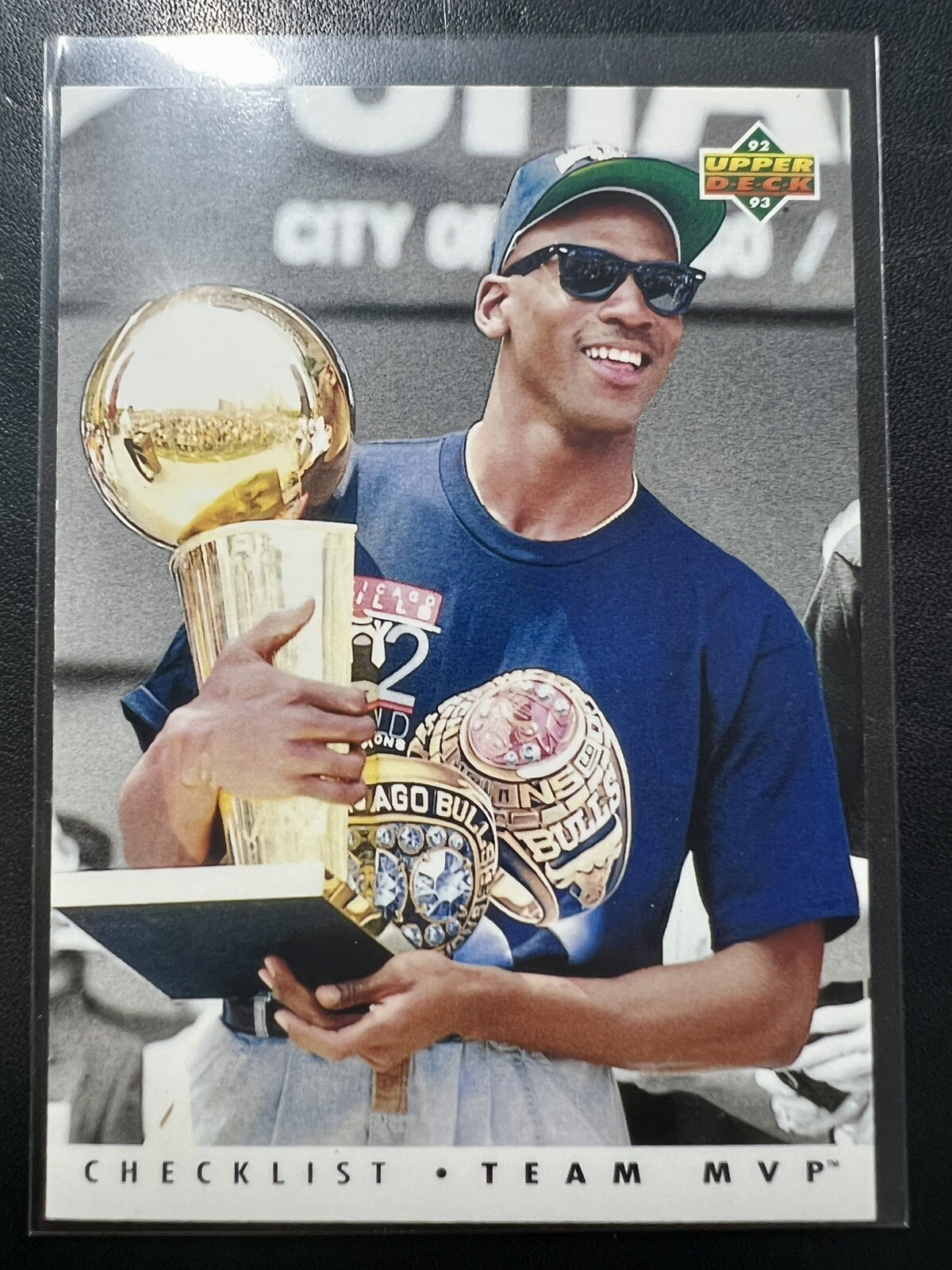 1992-93 Upper Deck Michael Jordan Team MVP Checklist #TM1
