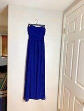 Lulus Womens Sz S Maxi Dress Prom HomeComeing Wedding Halter Blue