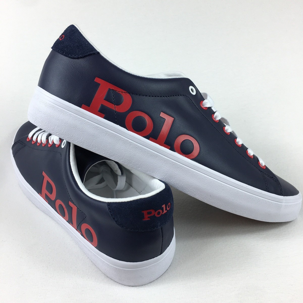 Polo Ralph Lauren Longwood Leather Upper Lace Up Sneaker  display picture 1