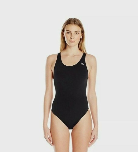 Women's Adidas One Piece Swim Suit Solid Black - V Back, Size 26 NWT,  AWX8610. 726419403446 | eBay