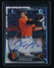 JONAH ARENADO 2016 BOWMAN CHROME PROSPECT AUTOGRAPH RC AUTO SAN FRANCISCO GIANTS