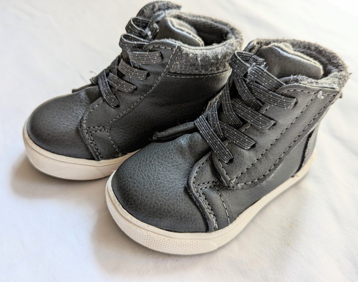 Wonder Nation Toddler Boys Girls Chukka Boots Size High Top Gray